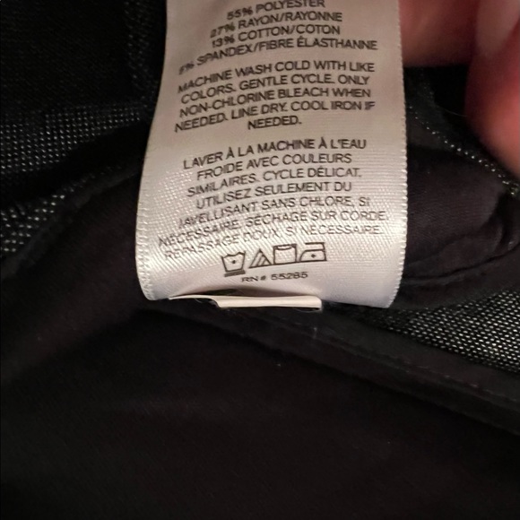 Express pants skinny mid rise size 2R color charcoal - Picture 4 of 10